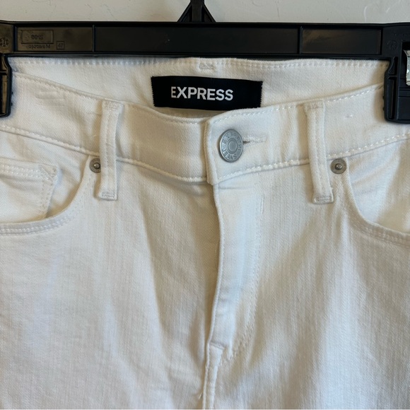 Express Women's Cream Skinny Jeans - Picture 2 of 4